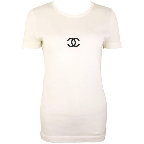 wit t shirt chanel|Chanel blouses tops.